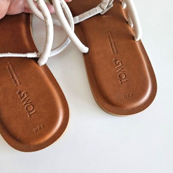 NWOT Toms | Willa Leather Strappy Putty Sandal, Women's 9.5 - Picture 8 of 8